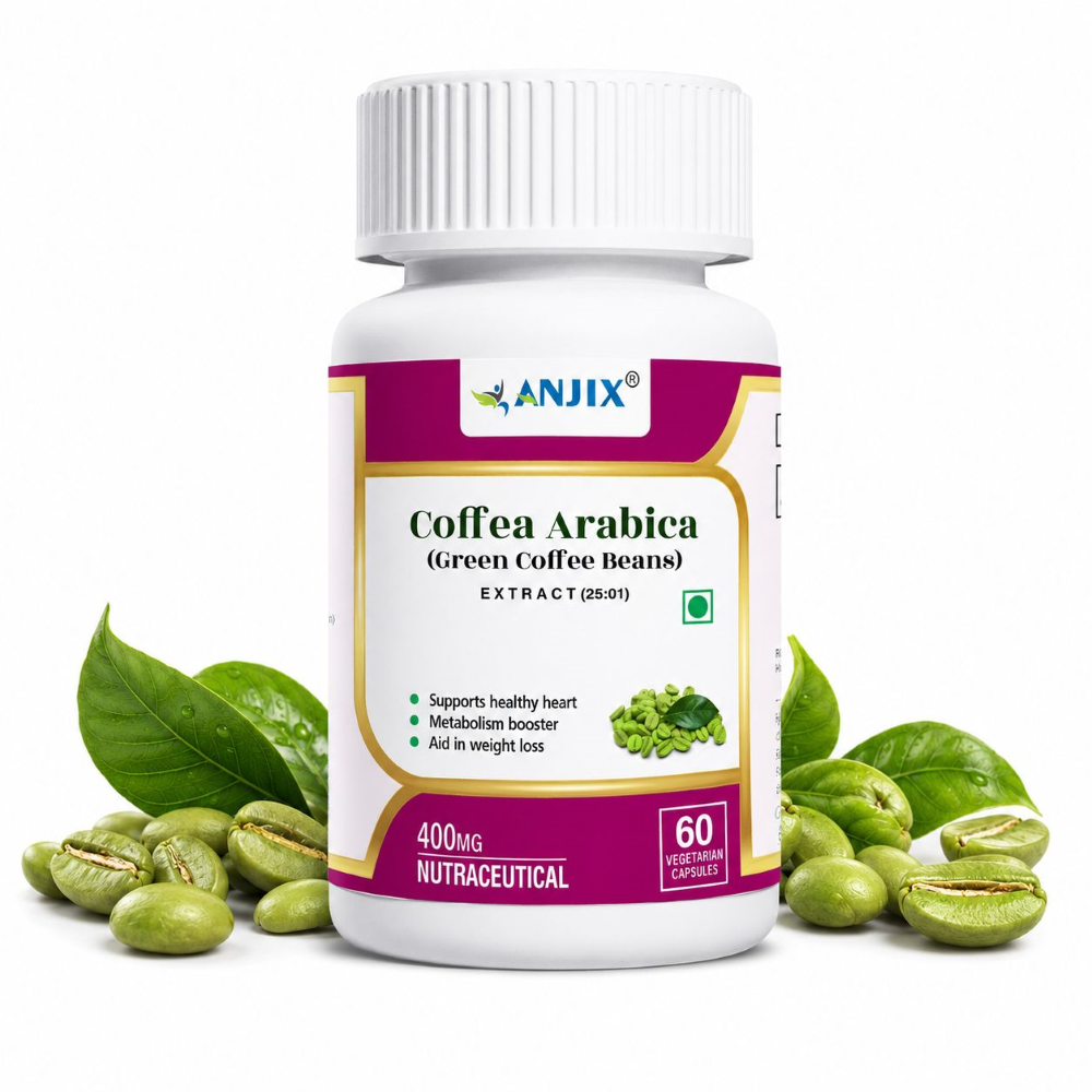 Anjix Green Coffee Extract | 50% Chlorogenic Acid – Herbal Dietary Supplement