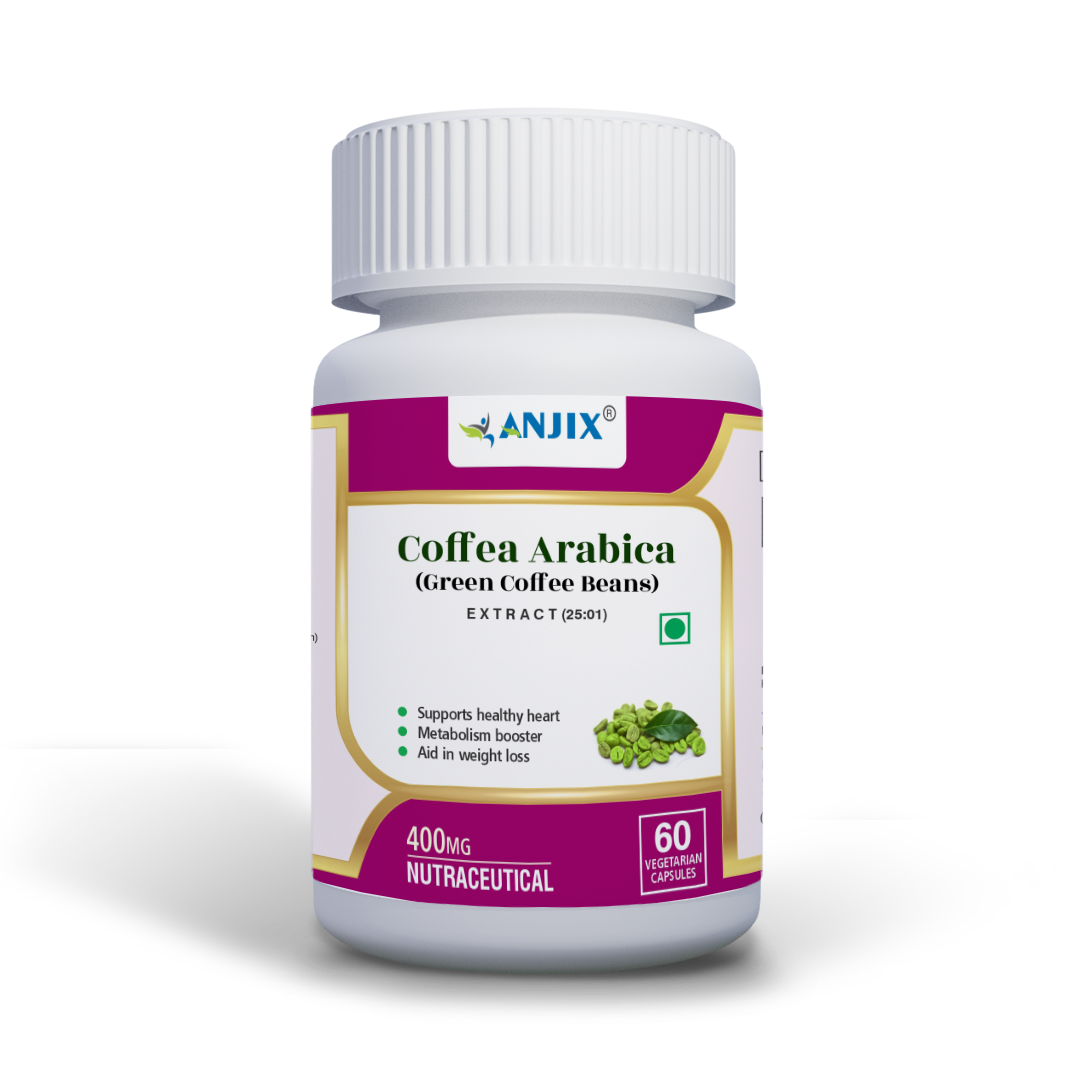 Anjix Green Coffee Extract | 50% Chlorogenic Acid – Herbal Dietary Supplement